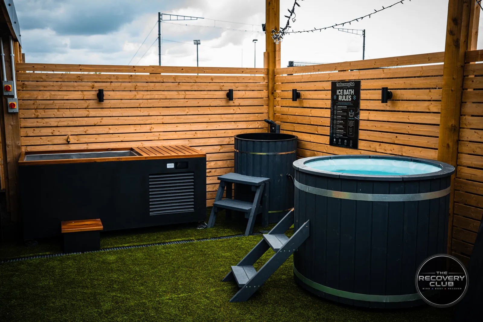 The ice bath area